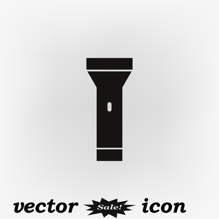 Flashlight icon, vector illustrationのイラスト素材