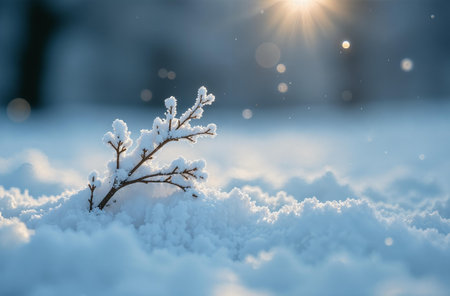 Snow texture close up, winter macro shot of snowdrift.の素材
