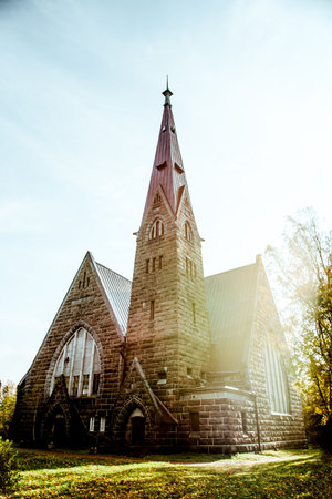 Lutheran Finnish Church of Saint Mary Magdalene in Primorsk, Leningrad Region, Russia