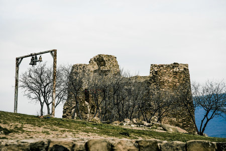 Old Christian Church Historical Temple Landmark in the city of Mtskheta