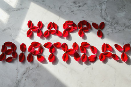 AI Generative Color Holiday Card Happy Birthday Greetings celebration partyの素材