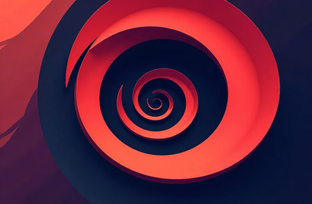 AI Generative Abstract Background Moving Spiral cosmic black hole galaxyの素材