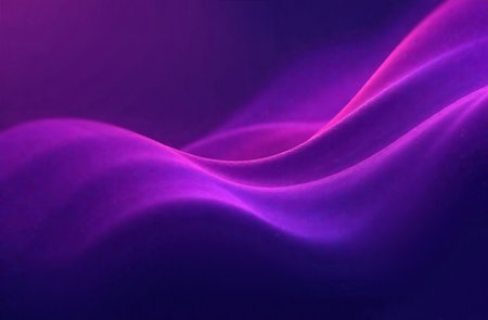 AI Generative Abstract futuristic background, moving neon color wavesの素材