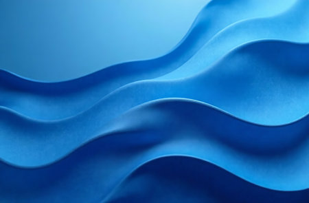 AI Generative Abstract futuristic background, moving neon color wavesの素材