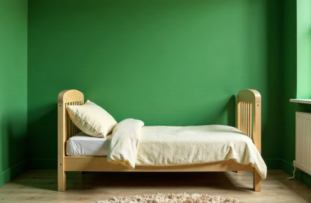 AI Generative Modern interior of children's room color, playroom in the houseの素材