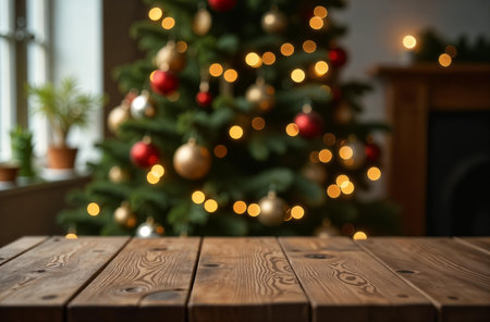 Ice product Presentation Podium on table, winter Advertising Stand with Empty Space for Product. AI-generatedの素材