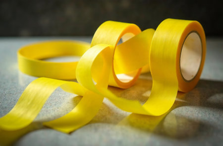 AI Generative Adhesive tape for packaging, workplace in office, student deskの素材