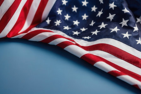 AI Generative Background with copy space for text symbol patriotic flag of USA country Remembrance Veterans Day AI Generativeの素材