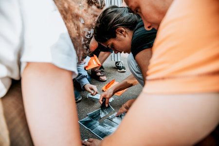 Saint Petersburg, Russia, 23 July 2020, Children in the children's camp actively spend time in the...