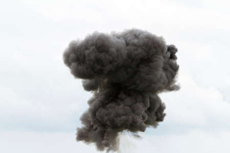 Large black cloudの写真素材