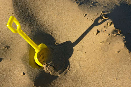 Yellow Shovelの写真素材