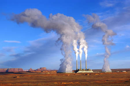Coal fired power plant in the northern Arizona desert.