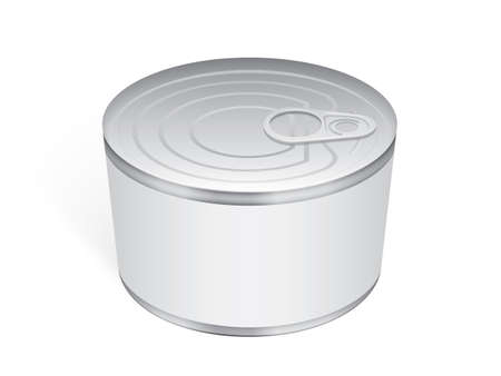 Tin can mock-up vector templateのイラスト素材