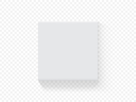 white paper box isolated on white background mock up vectorのイラスト素材