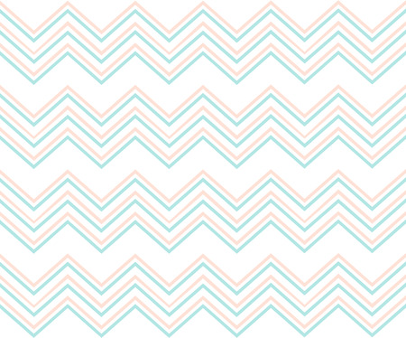Pastel mint and pink chevron pattern. Modern geometric background For Christmas, wedding, birthday, anniversary, Valentines day, party invitations.のイラスト素材