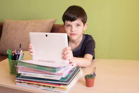 Social distance during quarantine, self-isolation, online education concept