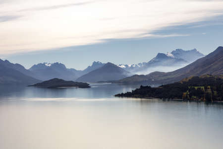 mountain landscape Glenorchyの写真素材