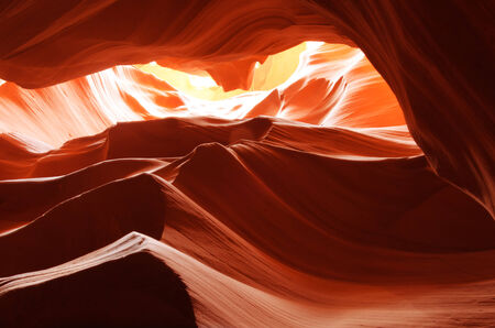 Upper Antelope Canyon in Arizona, Page, Novemberの写真素材