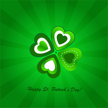 Clovers background for Happy St. Patrick's Day - holiday's conceptのイラスト素材