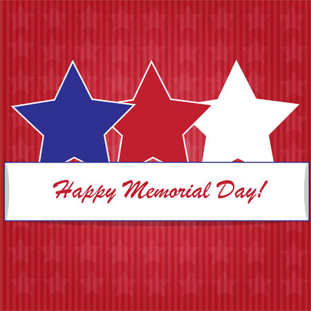 Memorial day background with American flag colorsのイラスト素材