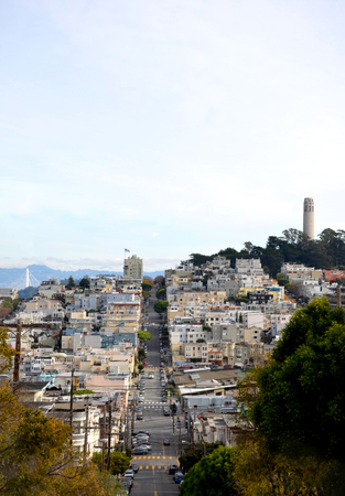 San Francisco street view, Californiaの写真素材