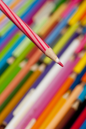 Pencil color is one of children best friend.の写真素材