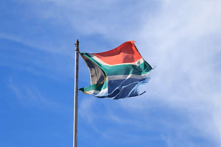 South african flagの写真素材