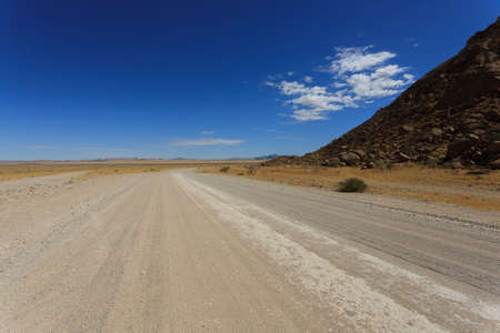 Landscape along a dirt road from Sesriem to Solitaire, Namibiaの写真素材