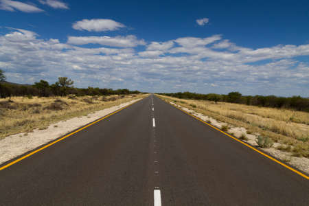 A view from Namibia along the road to Etoshaの写真素材