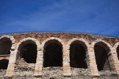 A view of amphitheatre Arena, Verona , Italyの写真素材