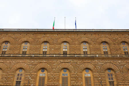 A view of Pitti palace, Florence, Italyのeditorial素材
