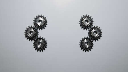 A background of mechanical components, gear, industrial objectsの写真素材