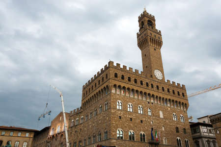A view of Old Palace, Florence, Italyのeditorial素材