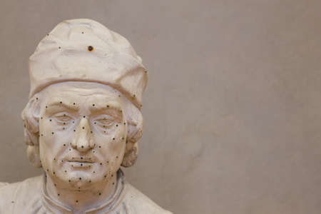 Close up of chalk scale model, art, sculptureの写真素材