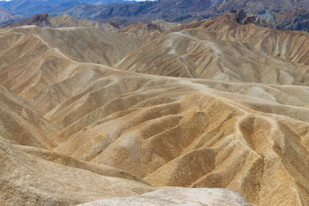 View from Zabriskie Point, California, USA. Desert panorama. Geological formations.の写真素材