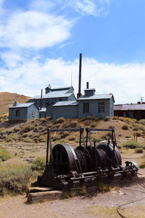 View from Bodie Ghost Town, California USA. Old abandoned mineのeditorial素材