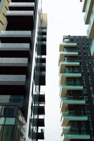 MILAN, ITALY-OCTOBER 09, 2016: Financial district view. Modern skyscrapers in Gae Aulenti square. Unicredit bank towerのeditorial素材