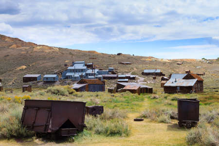 View from Bodie Ghost Town, California USA. Old abandoned mineの写真素材