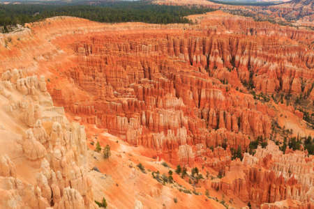 Panorama from Bryce Canyon National Park, USA. Hoodoos, geological formations. Beautiful sceneryの写真素材