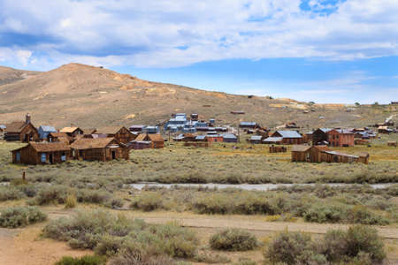 View from Bodie Ghost Town, California USA. Old abandoned mineの写真素材