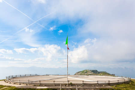 Italian landmark. First world war memorial from  Monte Grappa, Italy. Italian Alpsのeditorial素材