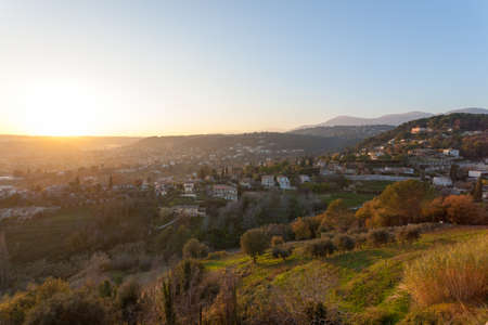 Saint Paule de Vence view, France.Scenic ancient French cityの写真素材