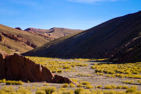 Bolivian mountains landscape,Bolivia.Andean plateau view
