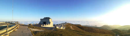Italian alps landmark. First world war memorial. Grappa mountain