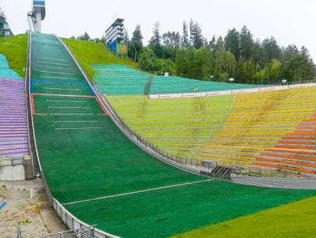 Bergisel ski jumping, Innsbruck, Austriaの写真素材