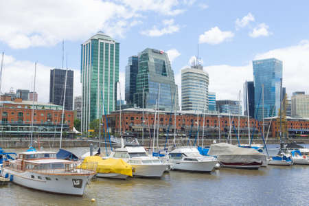 Modern buildings from Puerto Madero, Buenos Aires, Argentina landmark.  Buenos Aires cityscapeのeditorial素材