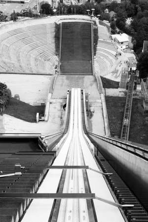 Bergisel ski jumping, Innsbruck, Austriaの写真素材