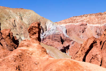 Rainbow Valley landscape, Chile. Chilean panorama. Valle Arcoirisの写真素材