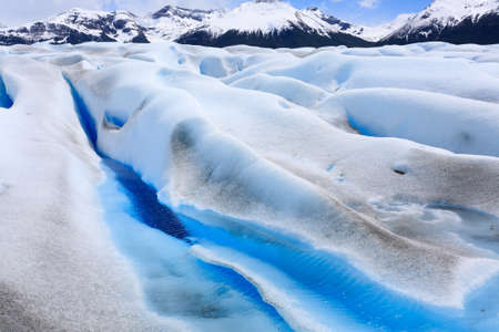 Walking on Perito Moreno glacier Patagonia, Argentina. Patagonian scenery