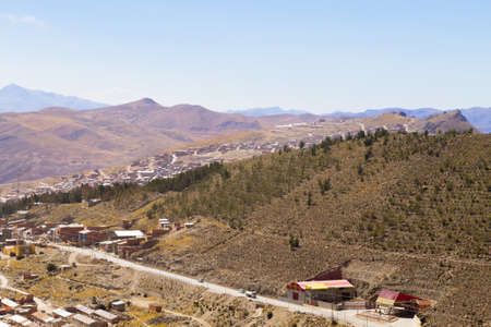 Potosi aerial view,Bolivia.Bolivian mining cityのeditorial素材